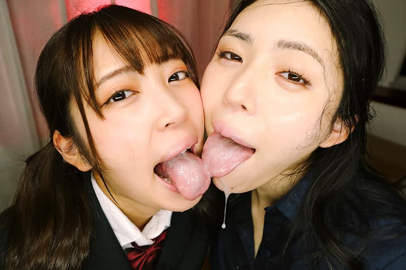 evis00580 | 白濁痰唾汁吐き顔面舐めレズ 画像 1